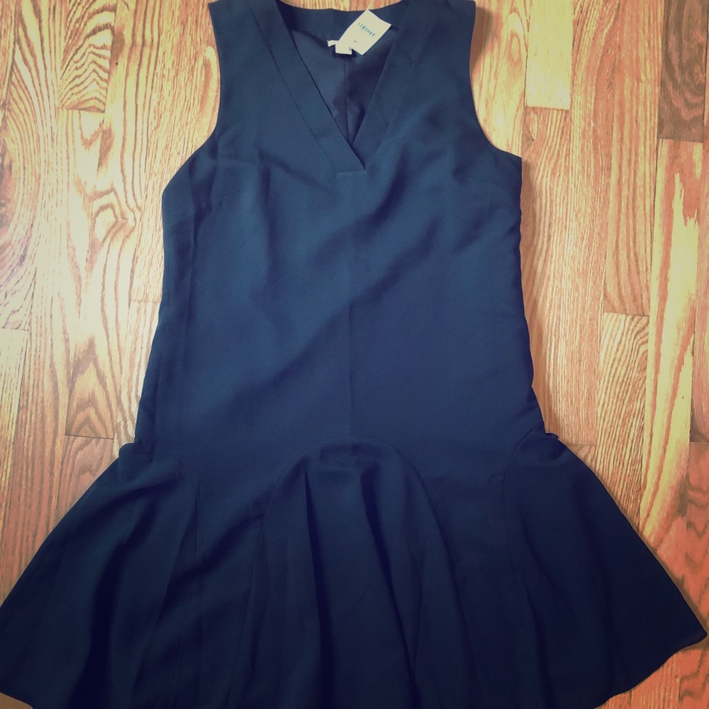 jcrew factory flounce hem dress